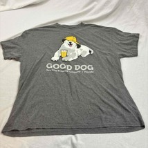 Bad Dog Sea Dog Brewing Company Unisex Short Sleeve T-Shirt Heather Grey... - $17.82