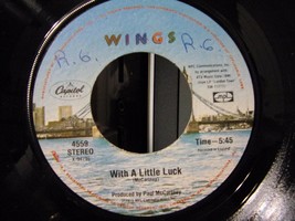 Wings-With A Little Luck / Backwards Traveller-45rpm-1978-VG+ - £1.59 GBP