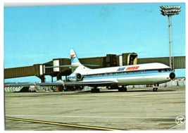 Caravelle 12 d&#39; Air Inter Airplane Postcard - £7.88 GBP