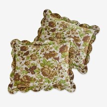 BrylaneHome - 3PC Chocolate Floral Florence Full Bedspread Set - $289.99