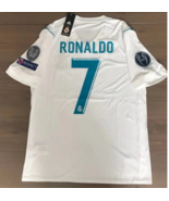 Maglia retrò Real Madrid Home Soccer Jersey 2017/2018 UCL Patch Uomini R... - £52.95 GBP
