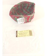 2009 Longaberger Tree Trimming Peppermint Twist LINER Holiday Plaid 2372... - $16.43 CAD