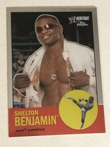 Shelton Benjamin WWE Heritage Chrome Topps Trading Card 2007 #41 - £1.56 GBP