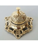 Table Desk Bell Antique Vintage Brass Hotel Service Ornate Reception Cou... - $532.18 MXN