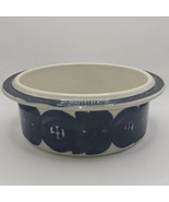 Arabia Anemone Finland #5 Blue 7 1/4&quot; Round Vegetable Bowl - £26.24 GBP