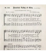 1883 Gospel Hymn Valley Of Eden Sheet Music Victorian Church Religious A... - $14.99