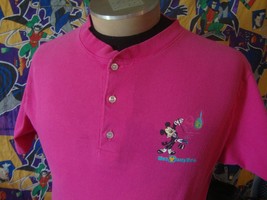 Vintage 90s Walt Disney World 20th Anniversary Pink T Shirt M  - £23.22 GBP