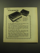 1959 Titleists Golf Balls Advertisement - Give Titleists - $18.49