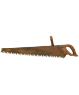 Antique 29&quot; Warranted Superior Crosscut Saw 1-2 Man Ice/Logging w/Helper... - $173.24
