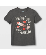 NWT Cat &amp; Jack Boys &#39;You&#39;re Out of This World&#39; Short Sleeve Graphic T-Shirt - £2.66 GBP