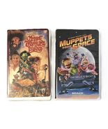 Jim Henson Muppet Treasure Island &amp; Muppets from Space VHS Tapes Clamshe... - $13.96 CAD