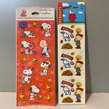 Vintage Hallmark Valentine’s &amp; Sandylion Snoopy Stickers - £10.97 GBP