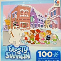 Frosty The Snowman Puzzle Follow Frosty Karen Friends 15x11 Jigsaw 100 Piece NEW - $10.40