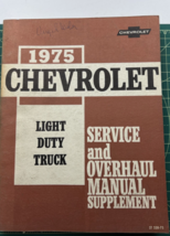 1975 Chevy Chevrolet Lightweight Service Truck &amp; Overhaul Manual Supplem... - $121.07 MXN