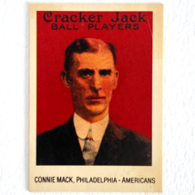 Connie Mack 1915 Cracker Jack Card #12 Reprint 10/24 St Louis Nationals 1993 - £3.18 GBP