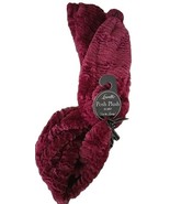 Lavello Brand ~ Posh Plush ~ Velvety Soft Scarf Pom-Poms ~ Burgundy ~ 7.... - $35.08 CAD