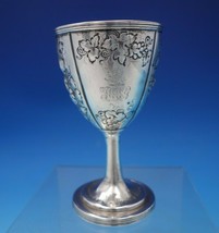 Peter and Ann Bateman English Georgian Sterling Silver Wine Goblet Grapes #5245 - £629.19 GBP