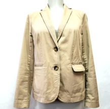 Talbots Petites Blazer Jacket beige womens size 2P - £19.64 GBP