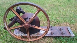 Vintage Cast Iron Windmill Pump Jack Heller Aller Co Napoleon Ohio AS IS - $360.00