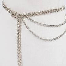 Chain Buckle Belt – Silver - $17.82