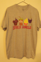 Womens Next Level New Gray Snacks Ghouls T Shirt Disney Size L - $18.95