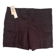 Calvin Klein Jeans Womens Shorts Size 10 Black Flat Front 100% Cotton NWT - $11.87