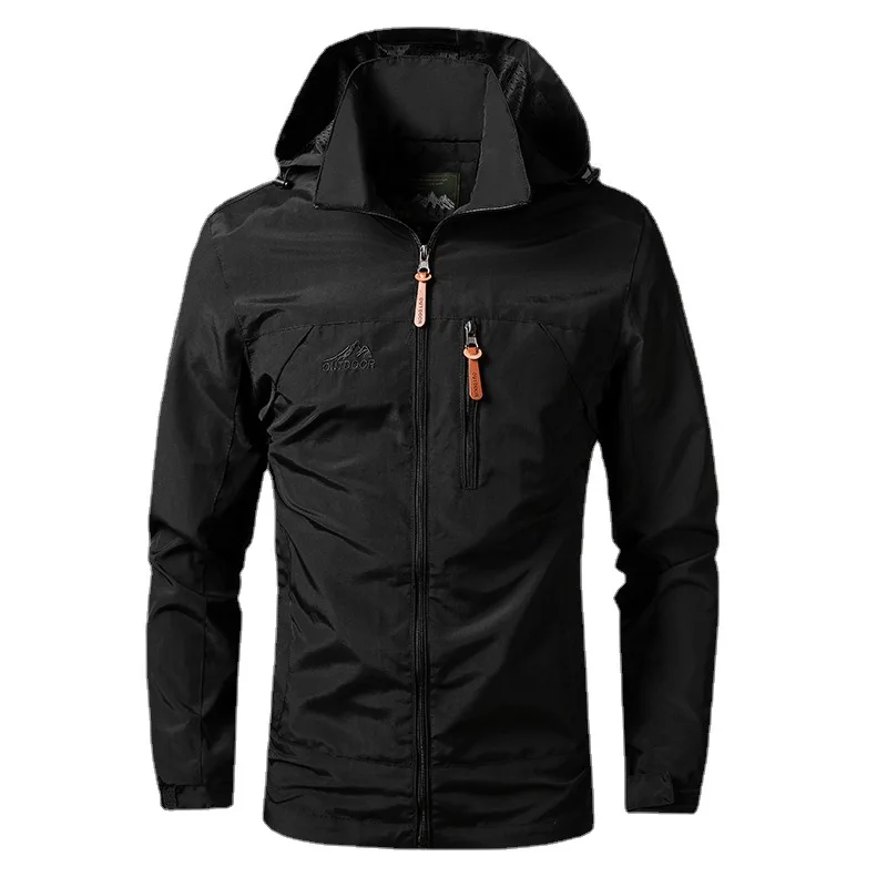  Spring  New Men&#39;s Thin Jacket   Mountaineering Clothes Removable Hooded Soft  W - £185.20 GBP