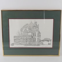 Nevin Robinson Artiste Signée Pittsburgh Henry Clay Frick Clayton Gravure Print - £189.31 GBP