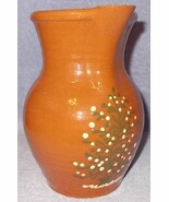 Vintage Greenfield Village Christmas Redware Pottery Pitcher - $24.95