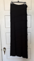Chaus Black Tiered Maxi Skirt Size M - €17,27 EUR