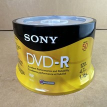 SONY DVD-R 4.7GB 50 Pack 120min 4.7GB 1-16X Optical Media Storage - $19.98