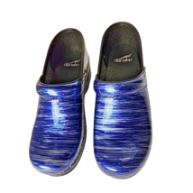 Dansko Professional Clog Blue Water Multicolor Patent Leather Sz EU 38 U... - $1,489.38 MXN