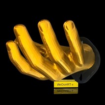 Life -size Golden Grabbing Hand Wall Hook Hanger 7&quot;- 17.8 cm - $1,266.02 MXN