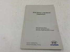 2016 Hyundai Sonata Owners Manual Handbook Set OEM G04B04067 - £21.57 GBP