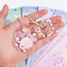 Transparent Glitter Goo Card Clamp Student Journal Book Holder - £9.24 GBP