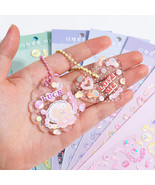 Transparent Glitter Goo Card Clamp Student Journal Book Holder - £9.20 GBP