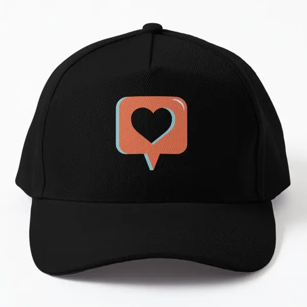 Fic Clique Heart Baseball Cap Hat Summer Black Snapback Casquette  - $15.88