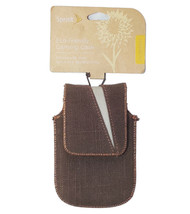 NEW Sprint Eco-Friendly Carrying Case Brown Cotton &amp; Linen for Phones up to 5&quot; - £6.73 GBP