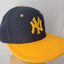 New York NY Yankee&#39;s Hat Rost Premium Headwear Snapback Black Yellow Bas... - $27.25 CAD