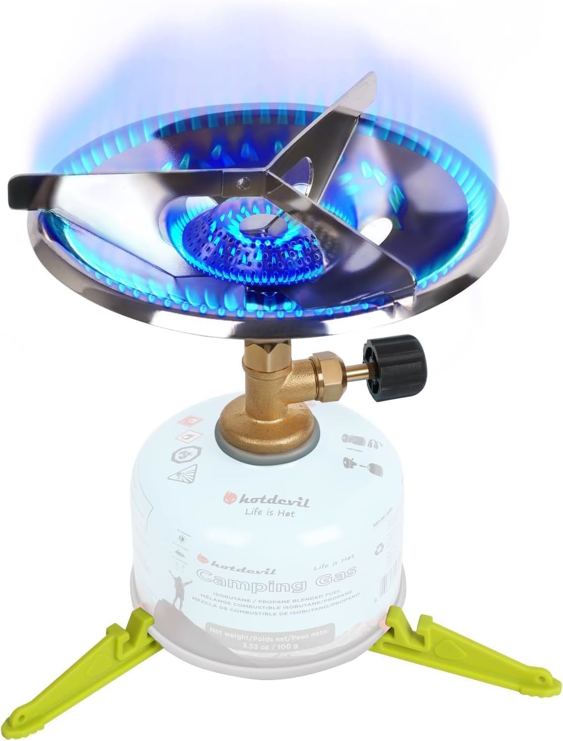 Portable Camping Stove Burner With Fuel Can Canister, Gas Canister Not I... - $30.99