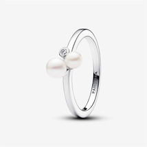 S925 Sterling Silver Pandora Freshwater Cultured Pearls Ring,Gift For Her - $18.99