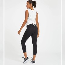 SPANX black seamless look at me now crop leggings women&#39;s size XS - $33.87