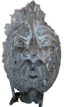 Antique Victorian Cast Iron Architectural Mask Untouched Patina  - £156.48 GBP