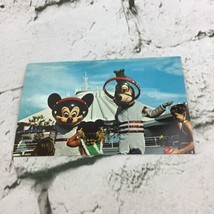 Disney World Mickey Mouse Goofy Space Mountain Welcome to the Future postcard - £9.49 GBP