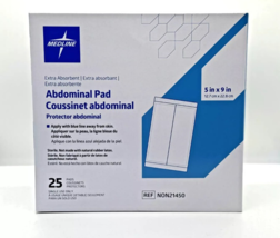 Medline Sterile Super Absorbent Abdominal Pad, 5&quot; x 9&quot;, Box of 25 - NON2... - $513.61 MXN