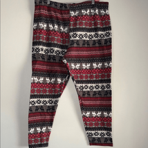 Red and Black Holiday Patterned Leggings - $6.86