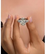 10 Carat F VS1 Lab Grown Diamond Engagement Ring Big Huge Diamond 18k Wh... - $10,455.14
