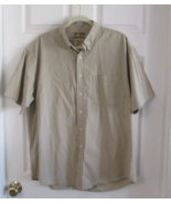 SUN RIVER CLOTHING CO. Men&#39;s Short Sleeve Khaki Utility/Work/Dress Shirt... - £11.67 GBP