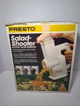 Presto Salad Shooter Electric Slicer Shredder 1988/90 Vintage w/box 0291... - $24.74