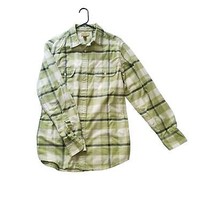 Mens Sonoma Life Style Green White Button Front Shirt LS Plaid Cotton Me... - £7.50 GBP